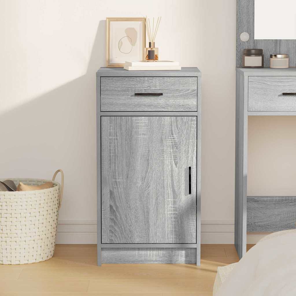vidaXL Sideboard Grey Sonoma 40 x 40.5 x 75 cm Engineered Wood 4