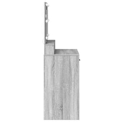 vidaXL Dressing Table Grey Sonoma 79 x 41 x 135 cm Engineered Wood 6