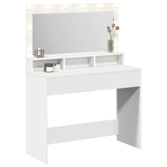vidaXL Dressing Table White 100 x 41 x 135 cm Engineered Wood 3