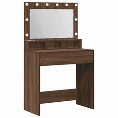 Dressing Table 75.5 x 41 x 135 cm Engineered Wood 79 x 41 x 135 cm Brown oak