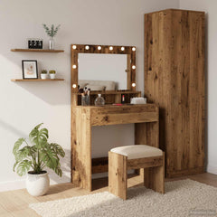Dressing Table 75.5 x 41 x 135 cm Engineered Wood 79 x 41 x 135 cm Old wood