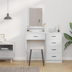 vidaXL Dressing Table White 50 x 41 x 140 cm Engineered Wood 4