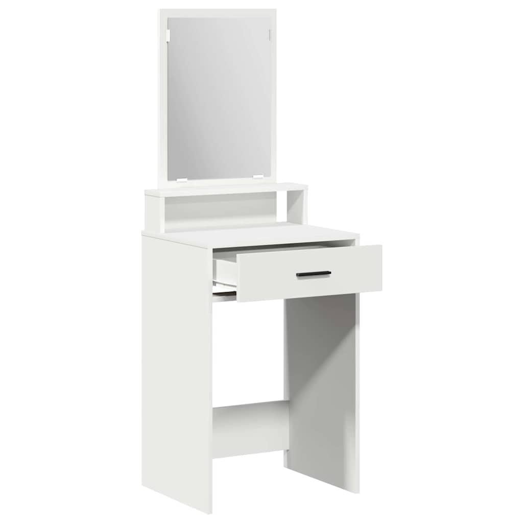 vidaXL Dressing Table White 50 x 41 x 140 cm Engineered Wood 5
