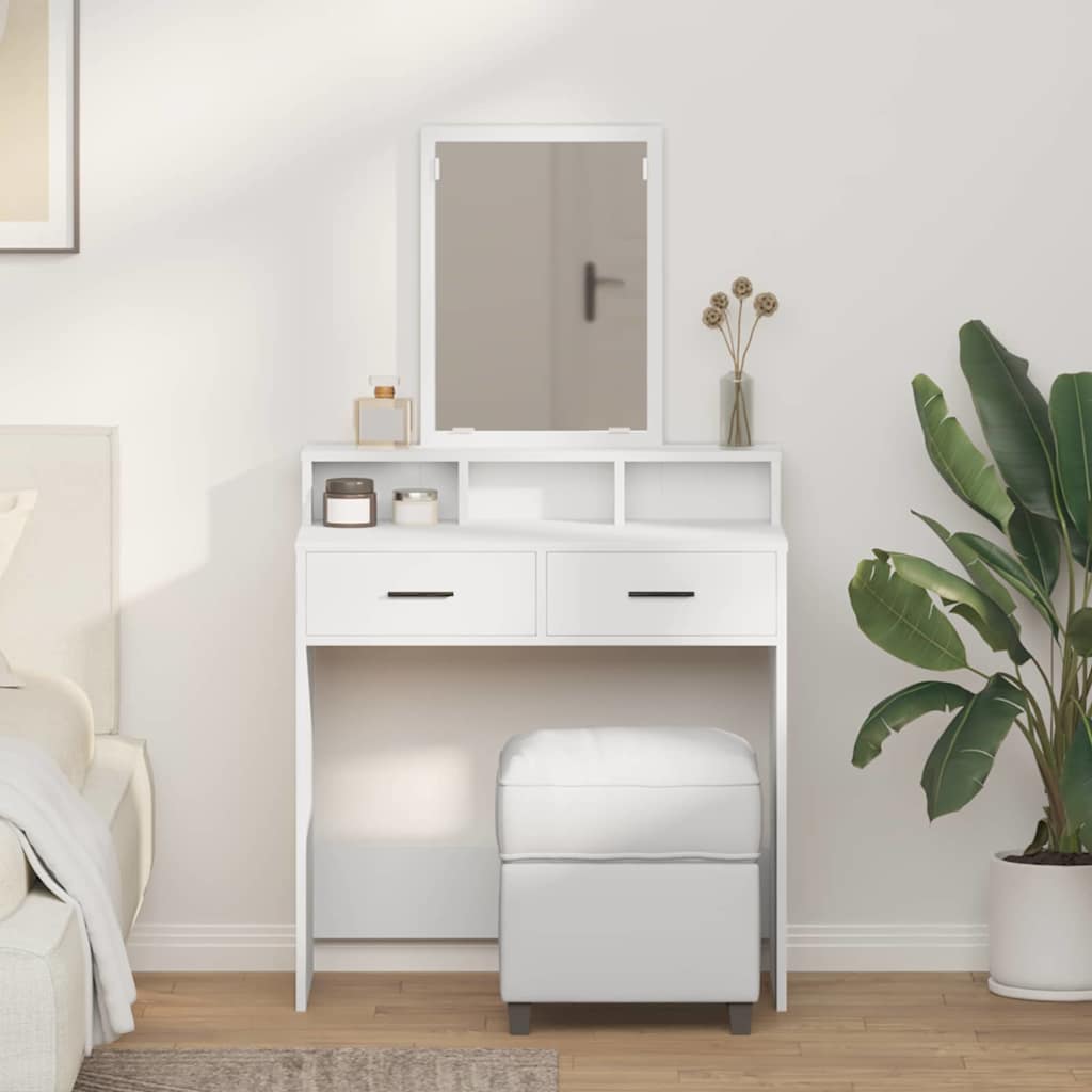 vidaXL Dressing Table Engineered Wood 79 x 41 x 140 cm