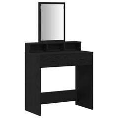 Dressing Table Engineered Wood 79 x 41 x 140 cm Black oak