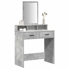 Dressing Table Engineered Wood 79 x 41 x 140 cm Concrete grey