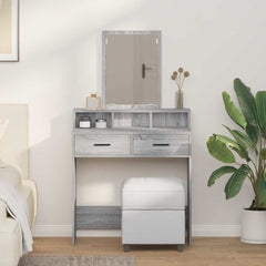 Dressing Table Engineered Wood 79 x 41 x 140 cm Grey sonoma