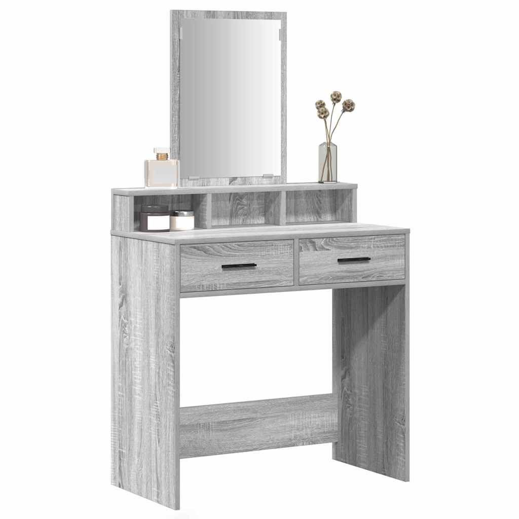 Dressing Table Engineered Wood 79 x 41 x 140 cm Grey sonoma