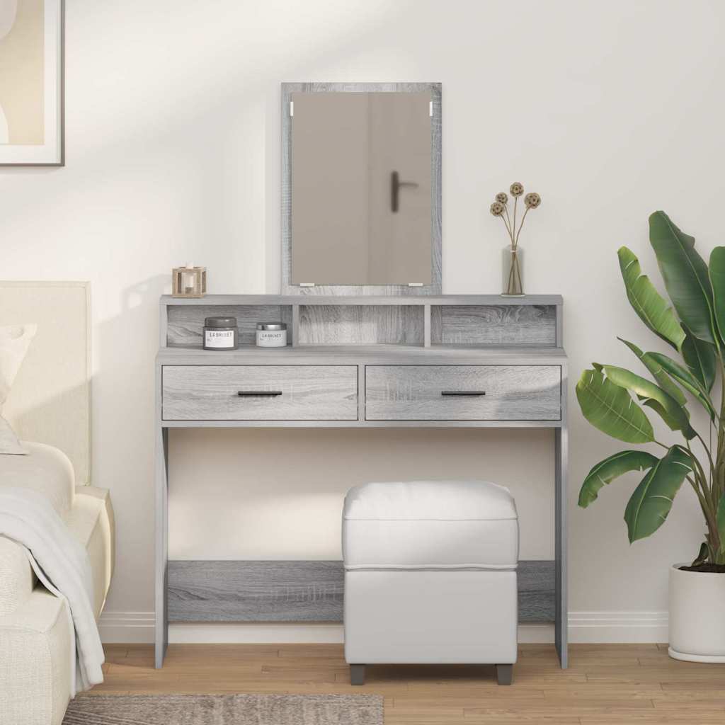 vidaXL Dressing Table Engineered Wood 100 x 41 x 140 cm