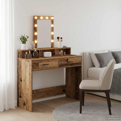 vidaXL Dressing Table Brown Engineered Wood 100 x 41 x 140 cm