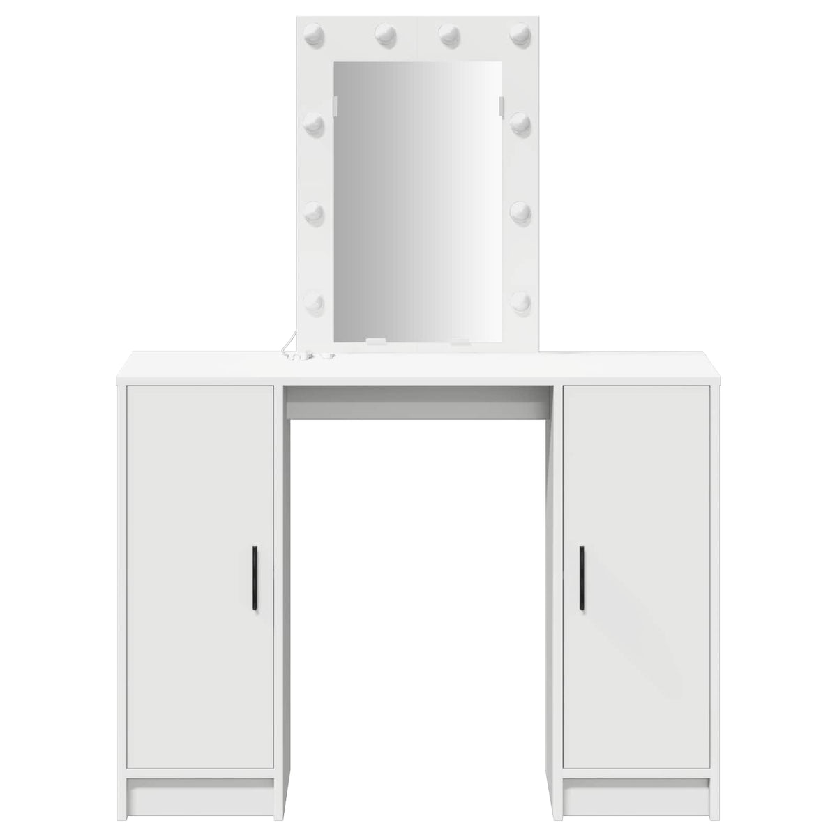vidaXL Dressing Table White 102 x 33 x 135 cm Engineered Wood 6