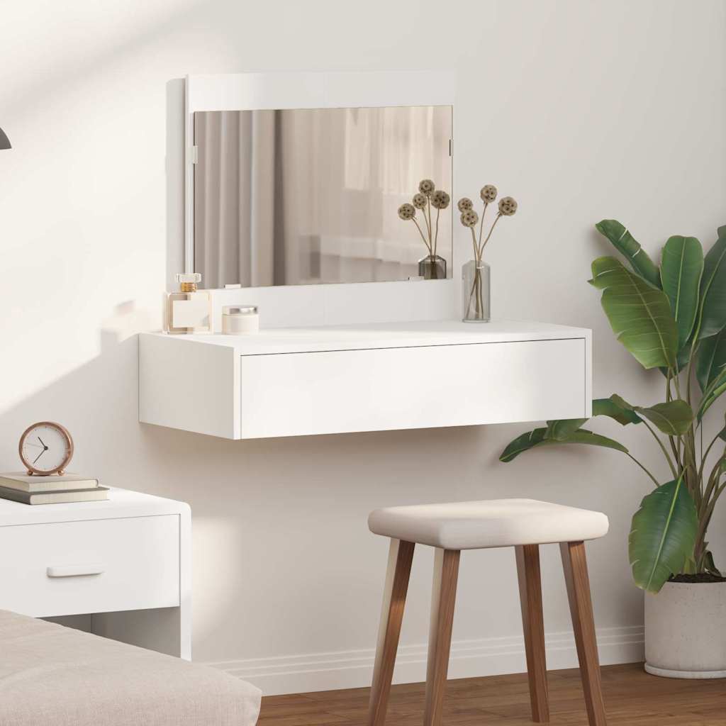 vidaXL Dressing Table White 83 x 40 x 70 cm Engineered Wood 1