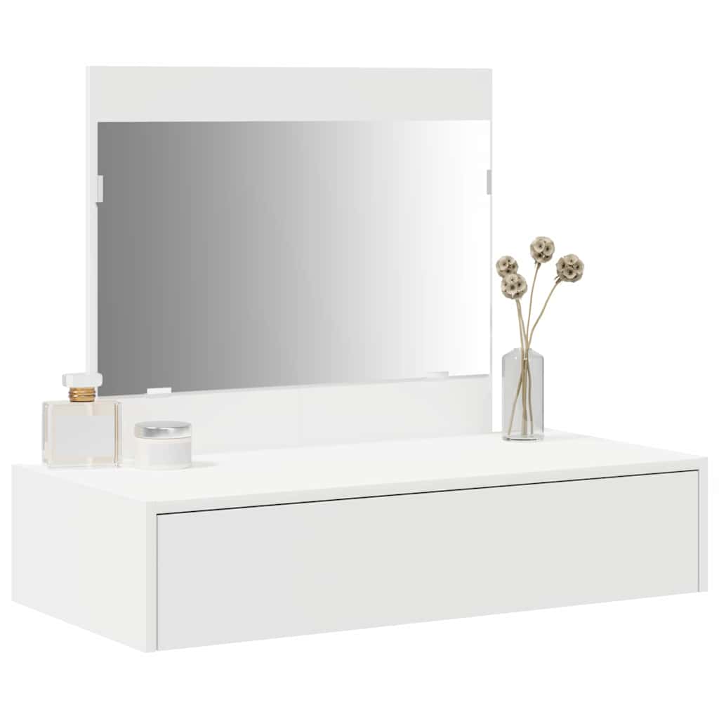 vidaXL Dressing Table White 83 x 40 x 70 cm Engineered Wood 3