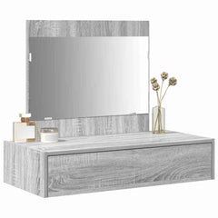vidaXL Dressing Table Grey 83 x 40 x 70 cm Engineered Wood 3