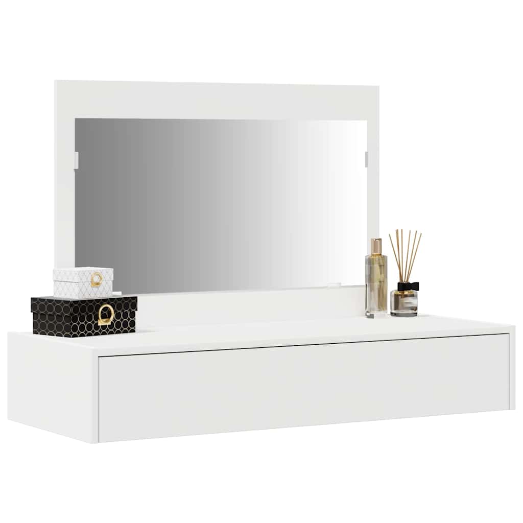 vidaXL Dressing Table White 100 x 40 x 70 cm Engineered Wood 3