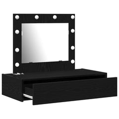 vidaXL Dressing Table Black 83 x 40 x 70 cm Engineered Wood 4