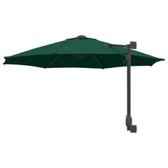 vidaXL Garden Parasol 248 x 248 x 148 cm Polyester and Steel Green 6