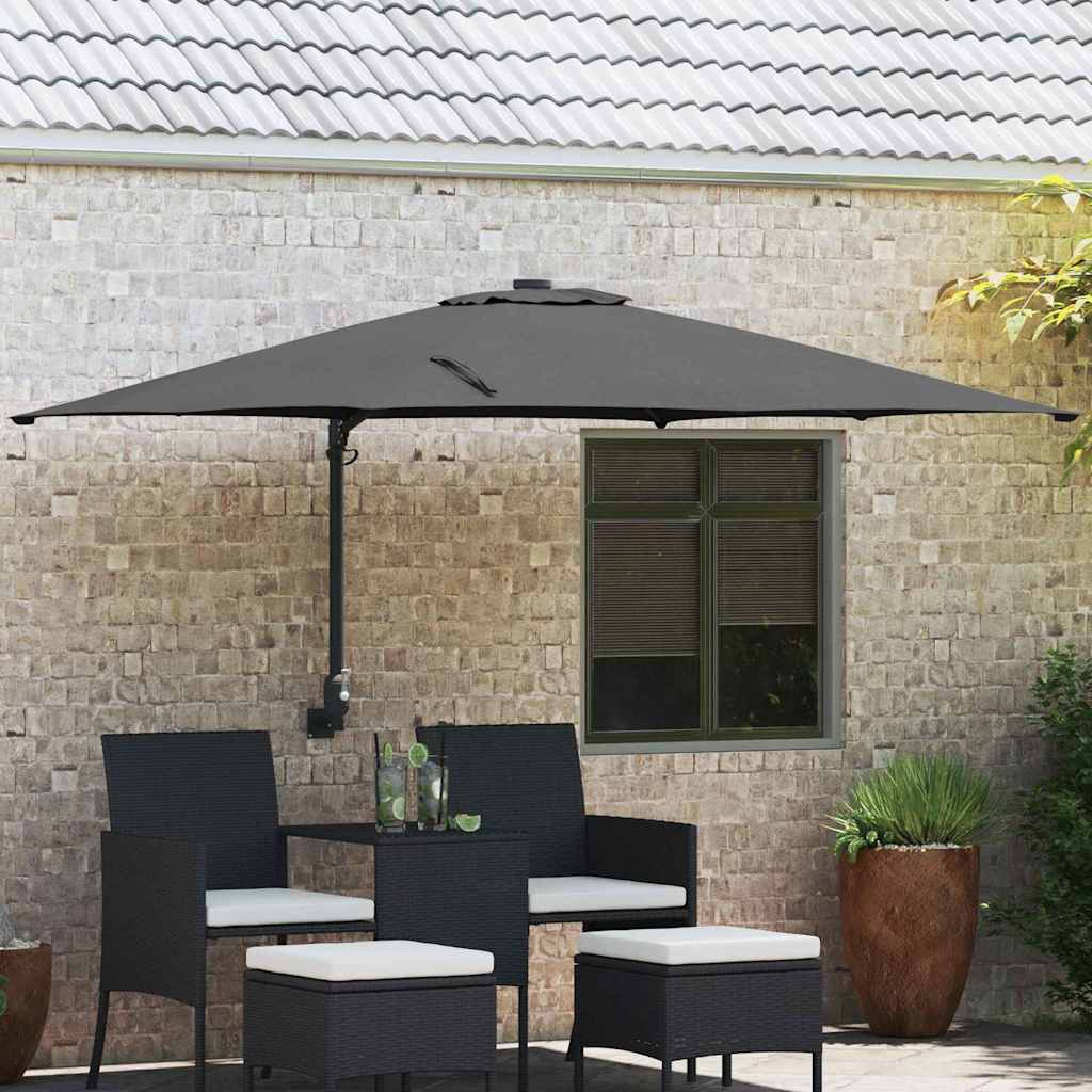 vidaXL Garden Parasol Anthracite 248.5 x 247.5 x 160 cm 1