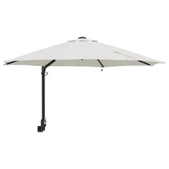 vidaXL Garden Parasol Sand 248 x 248 x 148 cm Polyester and Steel 2