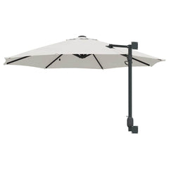 vidaXL Garden Parasol Sand 248 x 248 x 148 cm Polyester and Steel 6