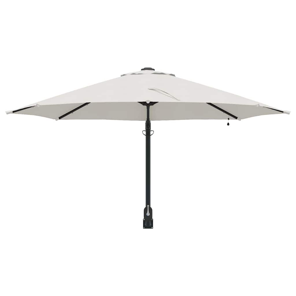 vidaXL Garden Parasol Sand 248 x 248 x 148 cm Polyester and Steel 4