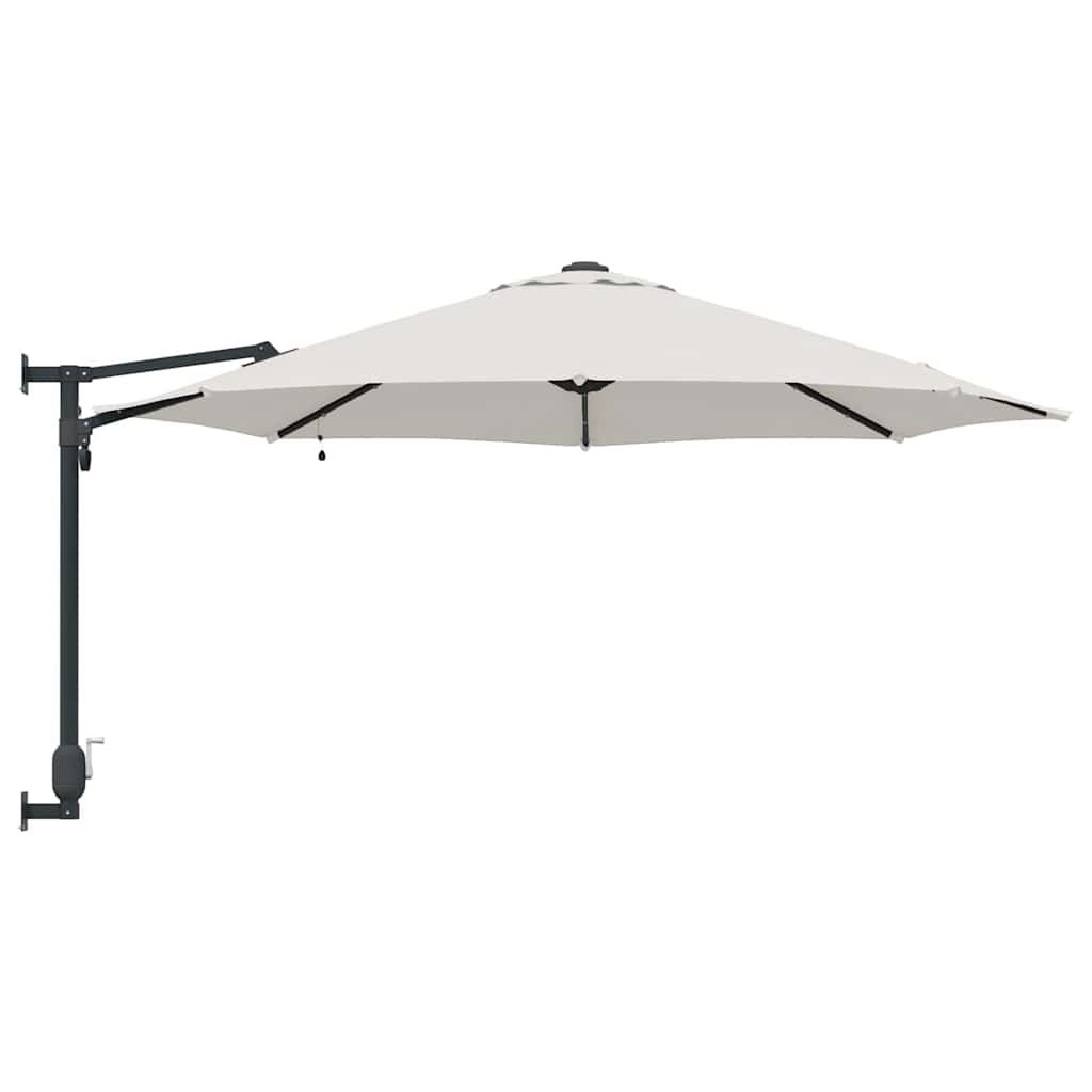 vidaXL Garden Parasol Sand 248 x 248 x 148 cm Polyester and Steel 5