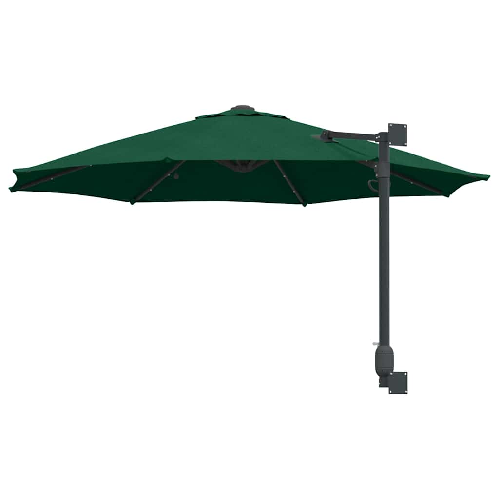 vidaXL Garden Parasol Green 248 x 248 x 148 cm Polyester and Steel 6