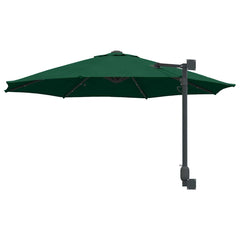 vidaXL Garden Parasol Green 248 x 248 x 148 cm Polyester and Steel 6