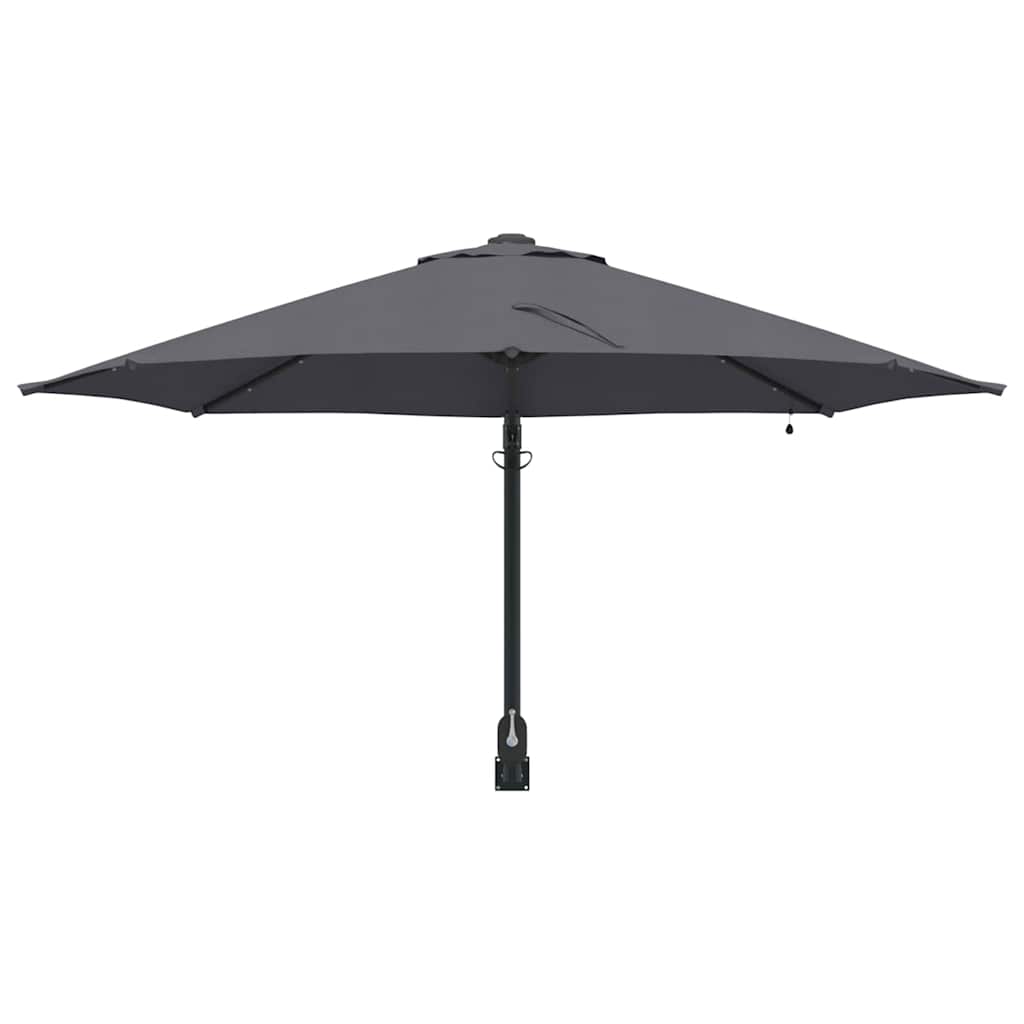 vidaXL Garden Parasol Manual Anthracite 248 x 248 x 148 cm 4