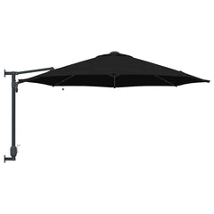 vidaXL Garden Parasol 248 x 248 x 148 cm Polyester and Steel Black 5