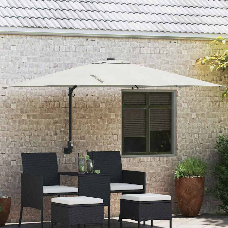 Garden Parasol Sand Polyester and Steel