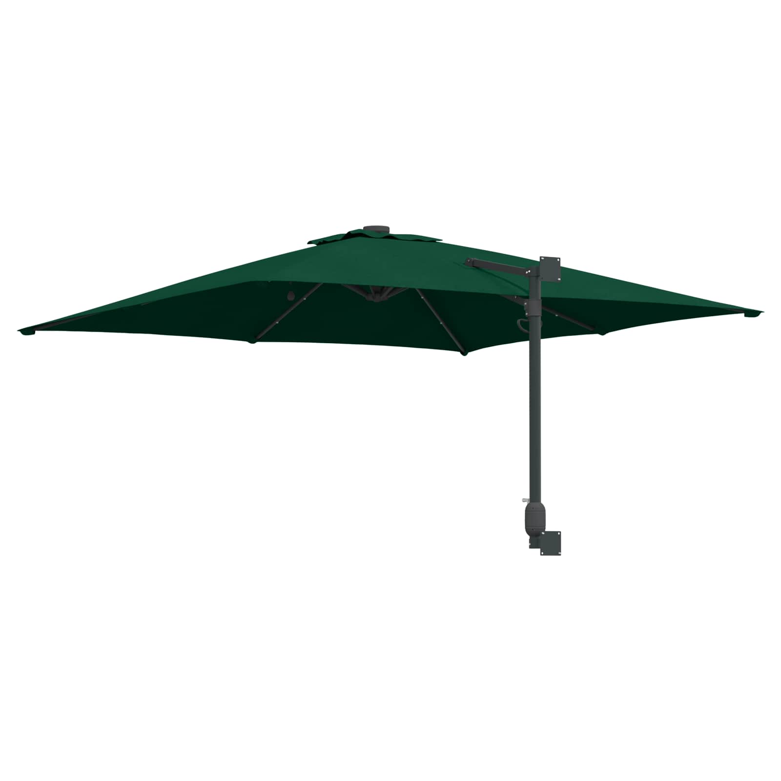 vidaXL Garden Parasol Green 248.5 x 247.5 x 160 cm Polyester and Steel 6