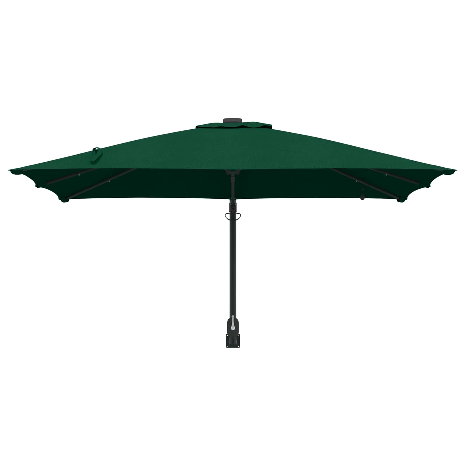 vidaXL Garden Parasol Green 248.5 x 247.5 x 160 cm Polyester and Steel 4