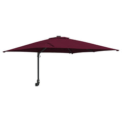 vidaXL Garden Parasol Bordeaux Red 248.5 x 247.5 x 160 cm 2