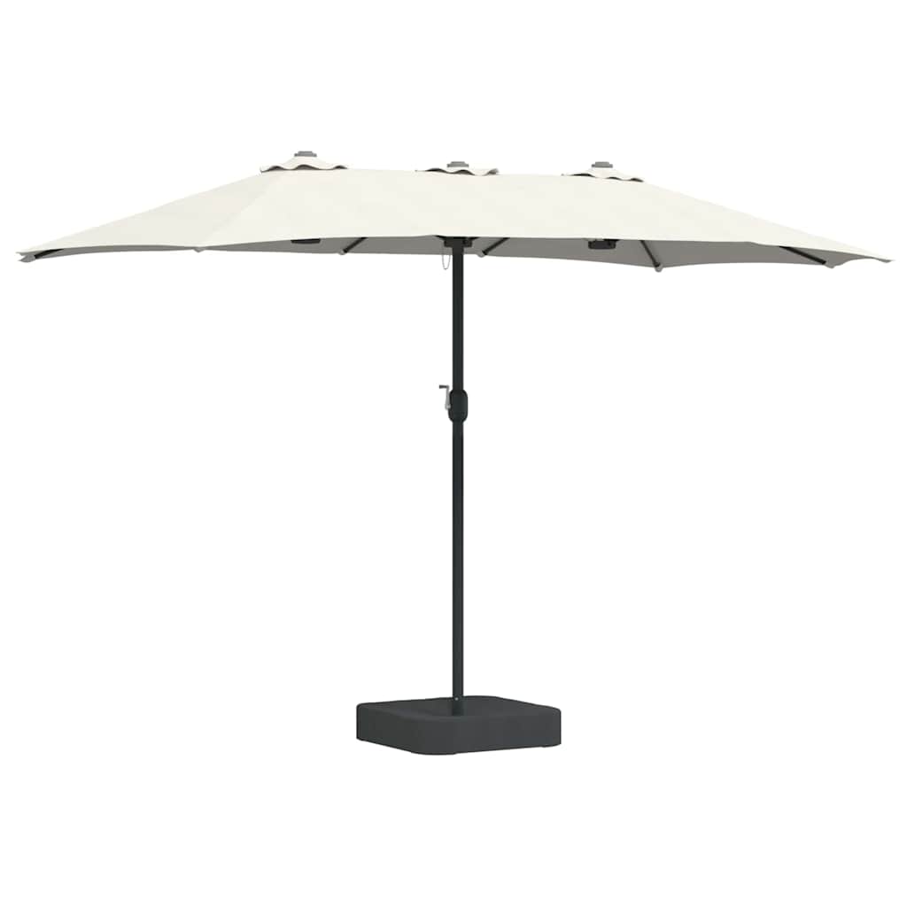 vidaXL Garden Parasol Sand 385 x 209 x 244 cm Polyester and Steel 2