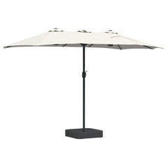 vidaXL Garden Parasol Sand 385 x 209 x 244 cm Polyester and Steel 6