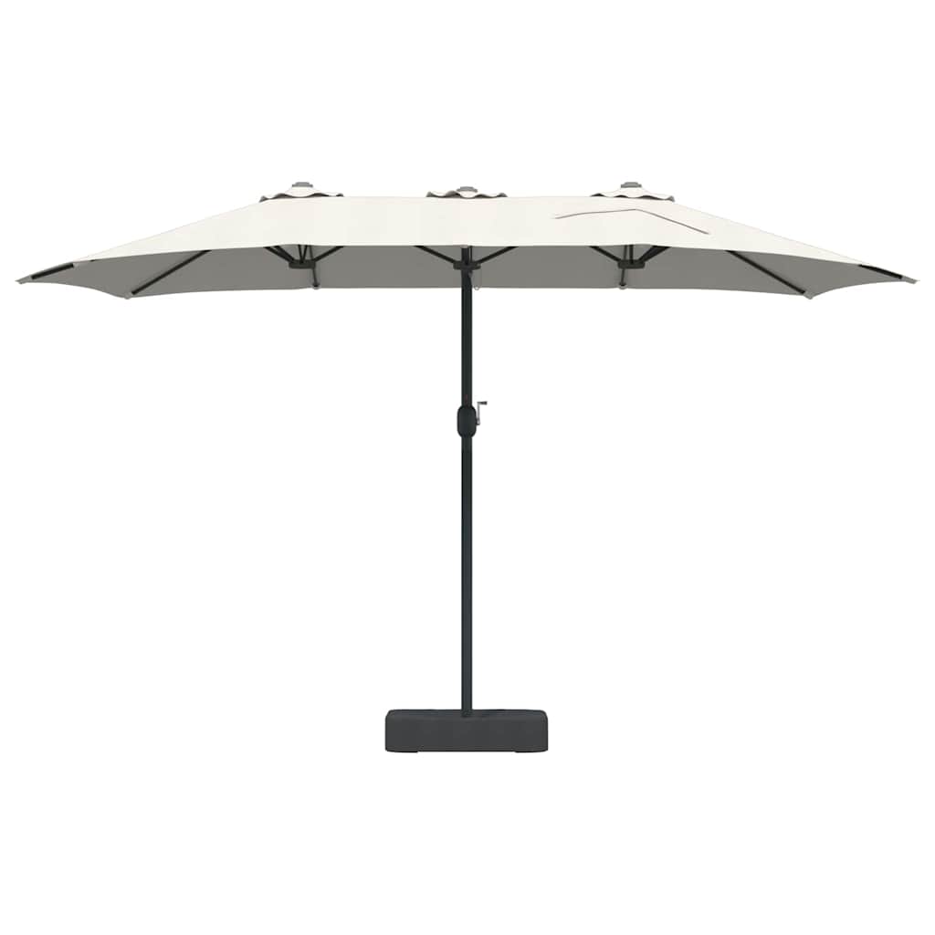 vidaXL Garden Parasol Sand 385 x 209 x 244 cm Polyester and Steel 4