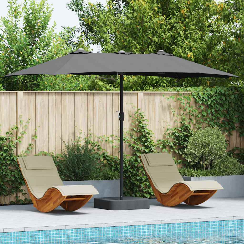 vidaXL Garden Parasol Anthracite 385 x 209 x 244 cm 1