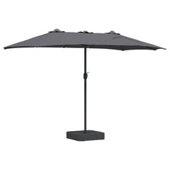 vidaXL Garden Parasol Anthracite 385 x 209 x 244 cm 6