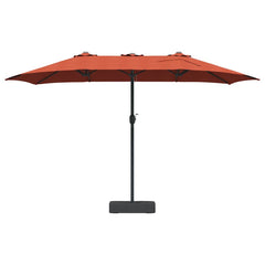 vidaXL Garden Parasol Terracotta 385 x 209 x 244 cm 4
