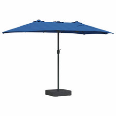 vidaXL Garden Parasol 385 x 209 x 244 cm Polyester and Steel Azurblau 6