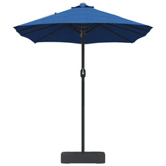 vidaXL Garden Parasol 385 x 209 x 244 cm Polyester and Steel Azurblau 5