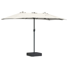 vidaXL Garden Parasol Sand and Anthracite 385 x 209 x 244 cm Polyester 6