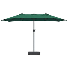 vidaXL Garden Parasol Green 385 x 209 x 244 cm Polyester 4