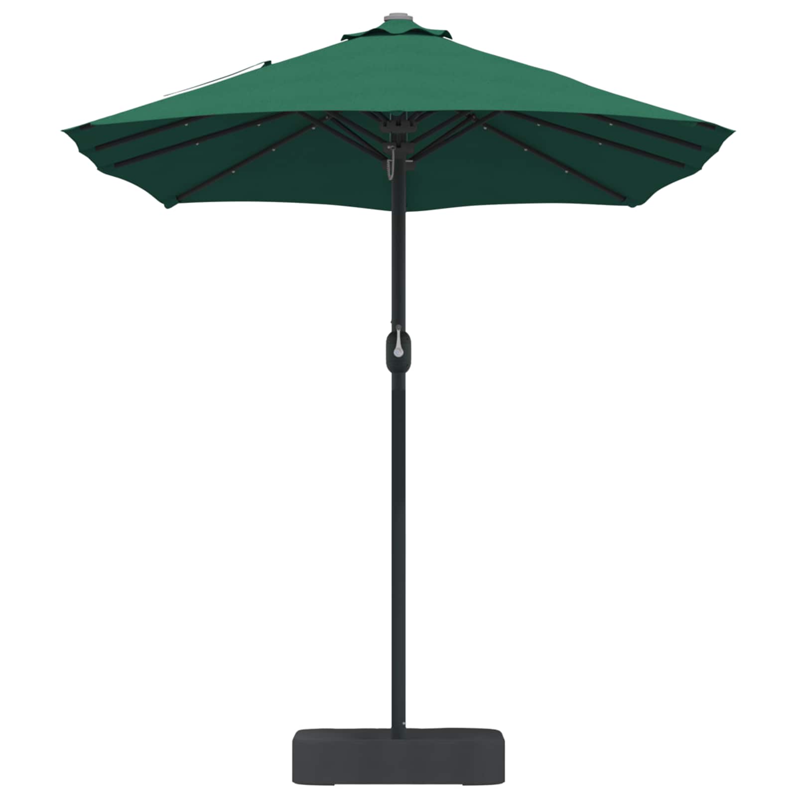 vidaXL Garden Parasol Green 385 x 209 x 244 cm Polyester 5