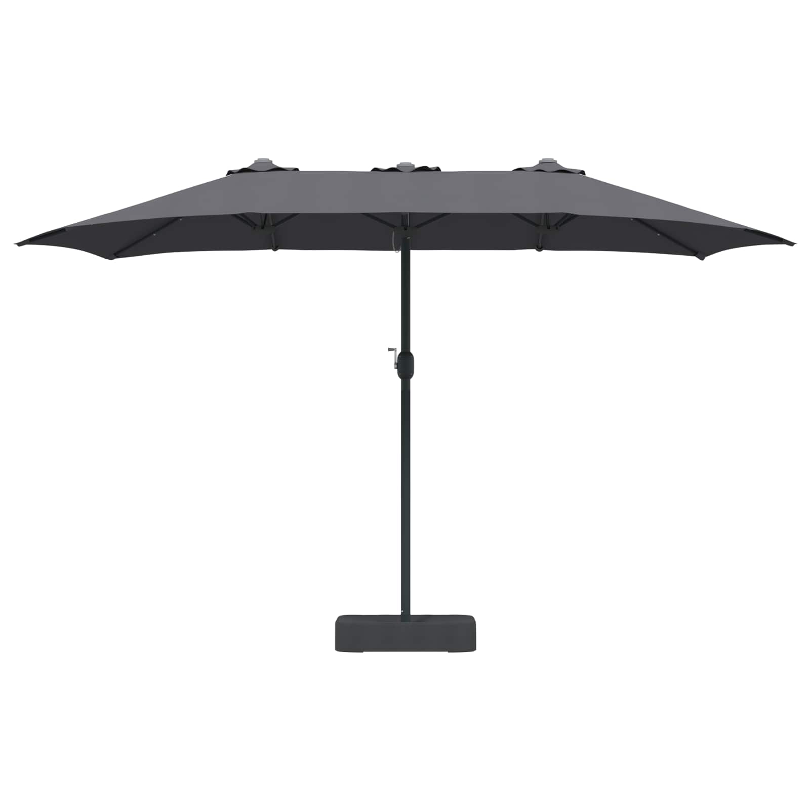 vidaXL Garden Parasol Anthracite 385 x 209 x 244 cm Polyester 4