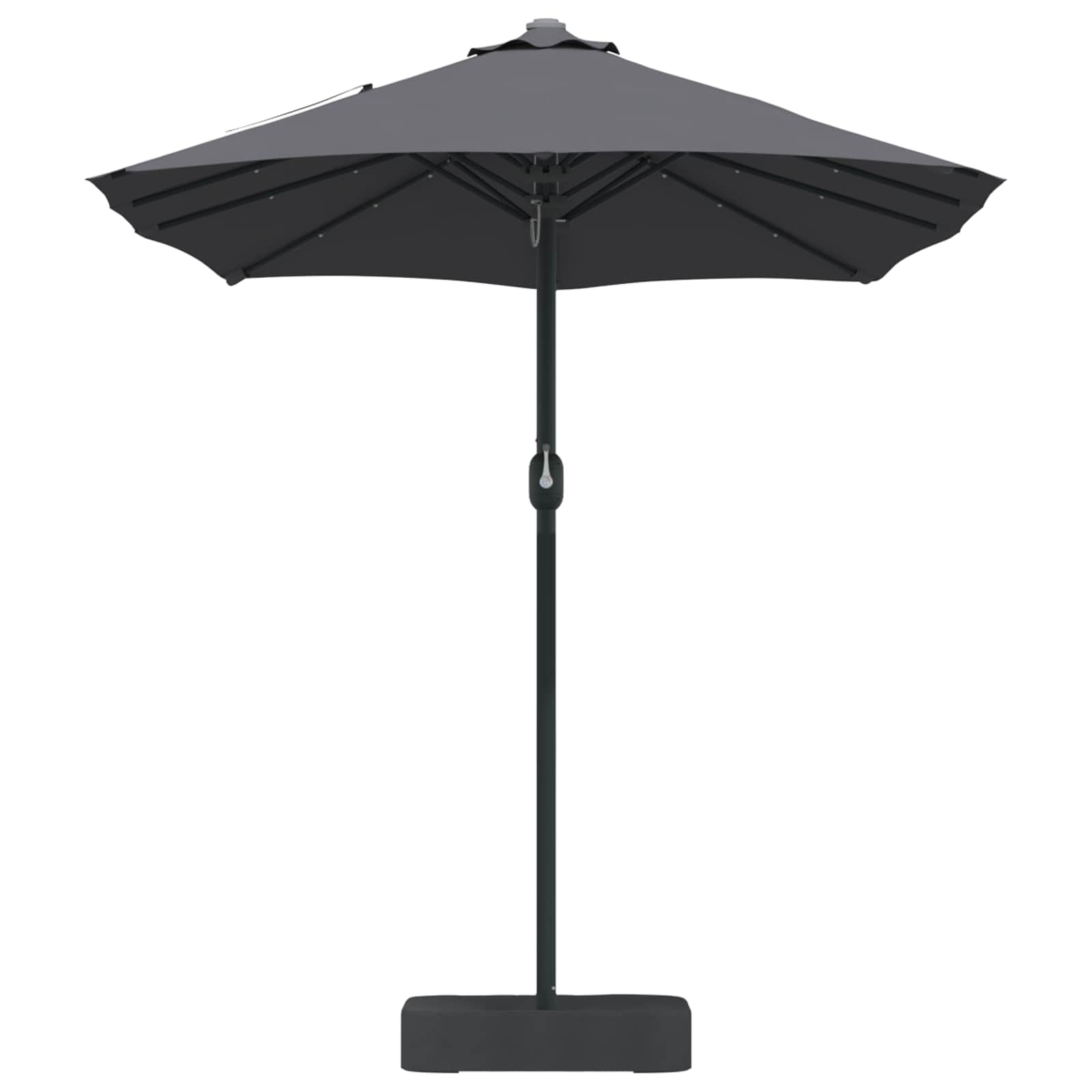 vidaXL Garden Parasol Anthracite 385 x 209 x 244 cm Polyester 5