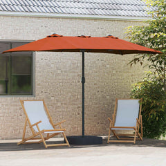 vidaXL Garden Parasol Terracotta 385 x 209 x 244 cm Polyester 3