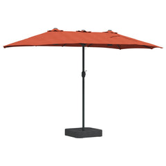 vidaXL Garden Parasol Terracotta 385 x 209 x 244 cm Polyester 6