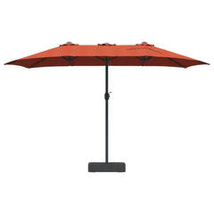 vidaXL Garden Parasol Terracotta 385 x 209 x 244 cm Polyester 4